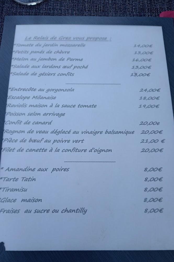 Le Relais De Grez - Menu Image 2